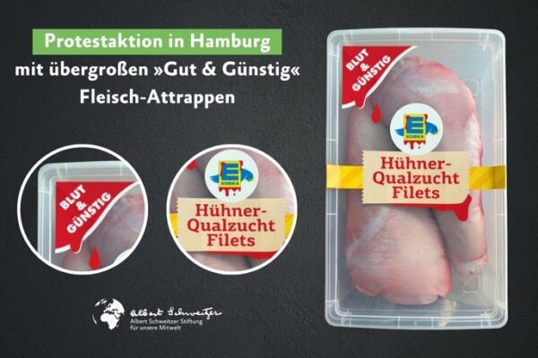 Einladung: Tierschutzprotest vor der Edeka-Zentrale in Hamburg am 25. Juni